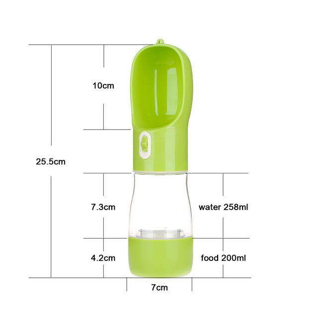 Multi-Function Water/Food Pet Travel Bottle