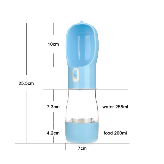 Multi-Function Water/Food Pet Travel Bottle