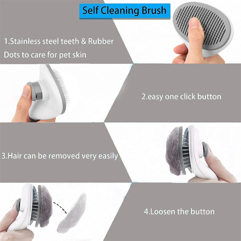 Self Cleaning Grooming Brush